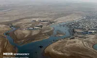 بازدید هوایی رییس مجلس از سواحل خلیج فارس
