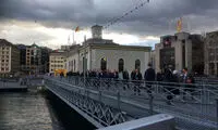 پیاده روی ظریف و جان کری در ژنو +عکس