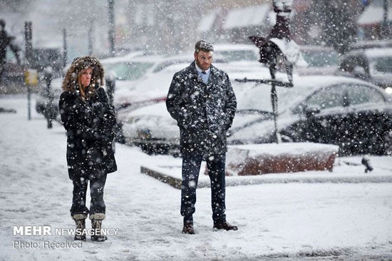 بارش برف و باران در آمریکا‎