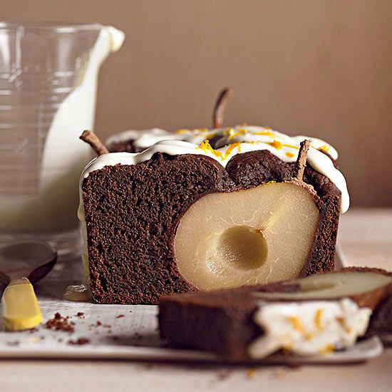 کیک شکلاتی با گلابی دارچینی را امتحان کرده‌ای؟