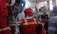 چونه گیر خمیر دست نانوا را بلعید