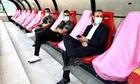فاصله‌گذاری اجتماعی روی نیمکت پرسپولیس