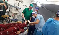 جراحی مغز در بیمارستان صحرایی سرپل‌ذهاب