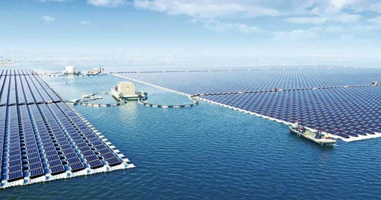 ساخت بزرگترین نیروگاه خورشیدی شناور در چین