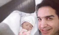 عکس محسن یگانه و دخترش