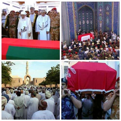 برگزاری تشییع «سلطان قابوس» در عمان