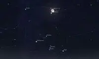 ملاقات ماه و «چشم‌گاو» در آسمان