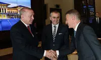 دیدار رؤسای تیم‌های فوتبال ترکیه با اردوغان