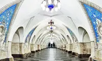 تصاویری از متروی تاریخی و مجلل روسیه