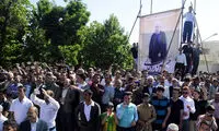 عکس: استقبال از روحانی در مهاباد