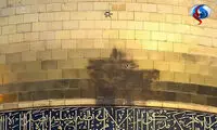 عکس: آثار گلوله بر گنبد حرم حضرت زینب (س)