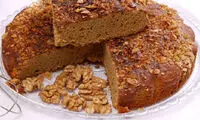 طرز تهیه کیک گردویی با ارده و شیره انگور