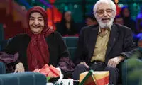 جمشید مشایخی و همسرش در خندوانه