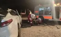 تصادف مرگبار اوپتیما با تریلی