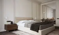 دکوراسیون مینیمال در آپارتمانی دو خوابه و نورگیر