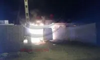 اتوبوس ولوو در آتش سوخت