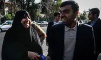 فاطمه‌ هاشمی میکروفن را پایین‌ آورد +عکس