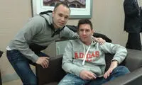 عکس: مسی و اینیستا در راه زوریخ