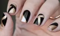 طراحی ناخن با لاک های متالیک