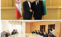 دیدار ظریف با همتای ترکمنستانی