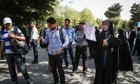 عکس: حاشیه حضور روحانی در دانشگاه تهران