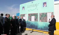 غرس نهال توسط رییس جمهور روحانی