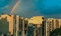 آسمان تهران، هفت رنگ شد
