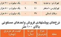 آخرین قیمت آپارتمان های کوچک در تهران