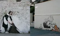 شوخی با مشهور ترین نقاشی های خیابانی!