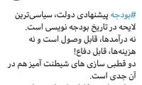 ضرغامی: مجلس باید به بودجه رای منفی بدهد