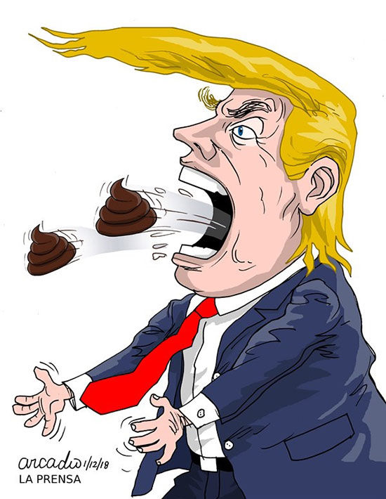 کاریکاتور: تشبیه ترامپ به توالت!