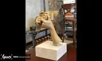 کرونا به مجسمه کیارستمی هم رحم نکرد