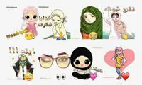 استیکرهای زوج های محجبه!