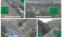 ترافیک سنگین در جاده کرج چالوس