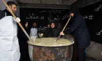 آیین سمنوپزان در میدان امام حسین (ع)