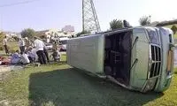واژگونی خودروی ون در بزرگراه ستاری