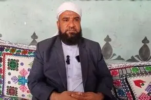 تصویری از پیکر مولوی شهید یوسف گرگیج در تجمع شبانه 