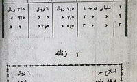 دستمزد آرایشگاه در سال ۱۳۲۸