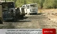 اولین تصاویر از حمله اسرائیل به حومه دمشق
