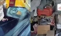 گرم‌شدن با اگزوز اتوبوس و زندگی در خرابه!