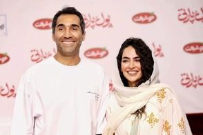 قاب جذاب زوج مشهور سینما در اکران فیلم