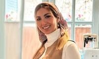 تصویری از دکوراسیون پاییزی منزل همسر بهرام رادان