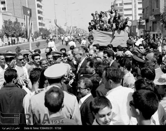 عکس: سفر لیندون جانسون به ایران سال 41
