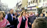 ملکه اردن در تظاهرات ضد داعش +عکس