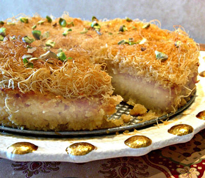 طرز تهیه کیک کادایفِ ترکیه‌ای