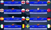عکس: ساعت پخش دیدارهای یورو 2016