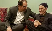 دیدار هاشمی با پدر حاج قاسم سلیمانی