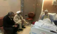 عیادت آیت‌الله جنتی از حسینی بوشهری