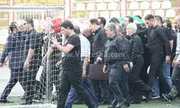 تشییع پیکر غلام نژاد در ورزشگاه عضدی رشت