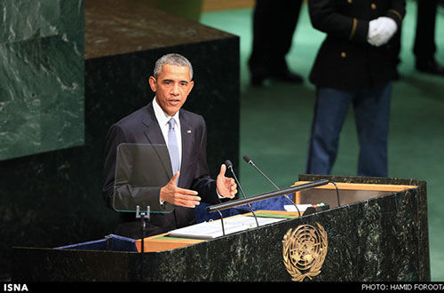 عکس: چُرت زدن هنگام سخنرانی اوباما